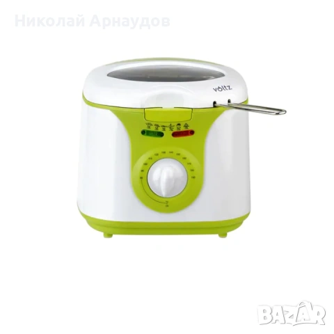 Фритюрник Voltz V51980A, 1300W, 2 литра, Незалепващо покритие,, снимка 3 - Фритюрници - 53607795