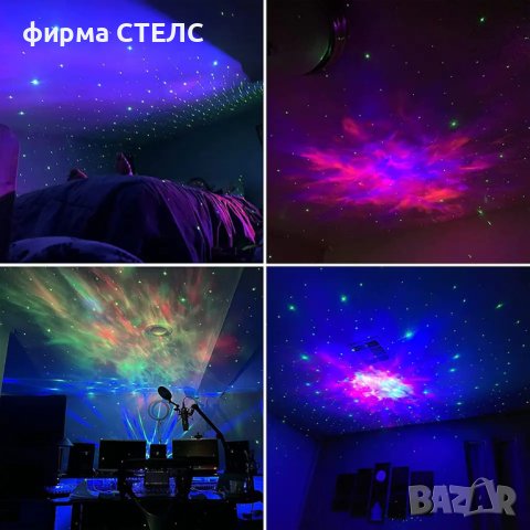 	 Проектор STELS, Звезден астронавт, Нощна лампа за деца, 360 настройка, Бял, снимка 4 - Детски нощни лампи - 41514656