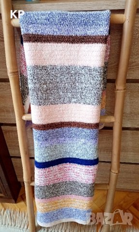 Ръчно плетено памучно одеяло, снимка 2 - Олекотени завивки и одеяла - 42078956