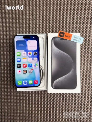 КАТО НОВ❗256gb❗ iPhone 15 Pro Лизинг от 40лв/м / Black Titanium USA черен, снимка 9 - Apple iPhone - 52752298