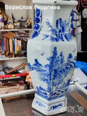 Голяма порцеланова ваза Виетнам , снимка 2 - Антикварни и старинни предмети - 51200301