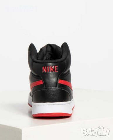 Оригинални  маратонки на NIKE COURT VISION MID! 44.5, естествена кожа, снимка 6 - Кецове - 42203278