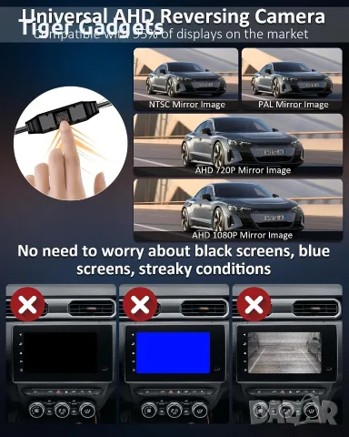 Vtopek P069 AHD 1080P камера за заден ход 170° – 360° въртене, нощно виждане, IP69K, снимка 2 - Аксесоари и консумативи - 56074027