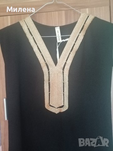 Нова черна дълга рокля, снимка 6 - Рокли - 41485650