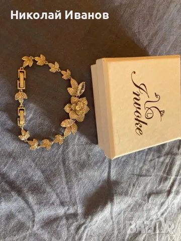 Гривна InVoke с бяла позлата