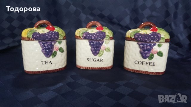 Съдове за подправки- 3 броя.Отлично състояние.