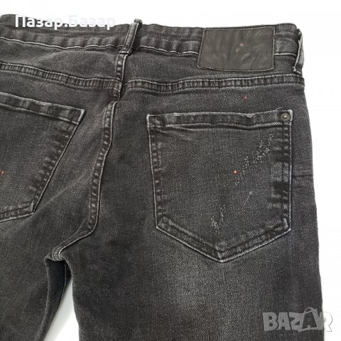 Dsquared 2 Cool Slim LYC Сиви Еластични Дънки Петна от Боя 46 (S) 31х31, снимка 7 - Дънки - 39098357