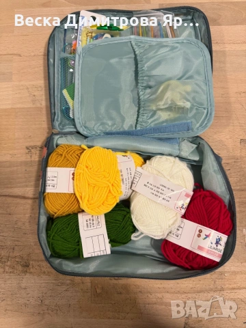 Комплект аксесоари за плетене, 58 части, алуминиеви куки – Пълен сет за начинаещи и напреднали, снимка 10 - Други стоки за дома - 53163231