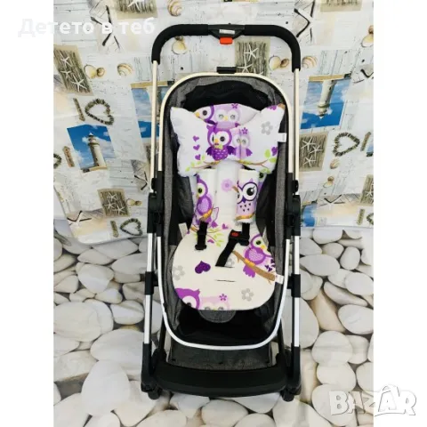 Троен комплект Лилави бухали, снимка 1