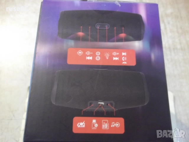 Тонколона "elta-TD-SPK-BT-LED-02(PO44359)" с LED светл.ефект, снимка 6 - Тонколони - 52448412