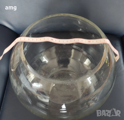 Голям Кръгъл Аквариум 11л 30х30см, снимка 3 - Декорация за дома - 51467806