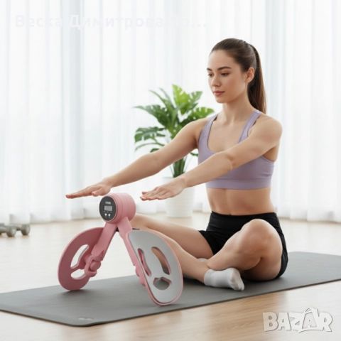 Дамски тренажор за домашен фитнес с LCD дисплей, снимка 3 - Фитнес уреди - 52587361
