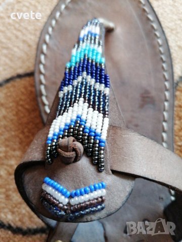 Дамски сандали естествена кожа, снимка 4 - Сандали - 41981939