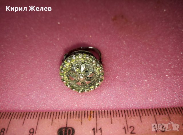 СТАРИНЕН ВЪЗРОЖДЕНСКИ ФИЛИГРАНЕН СРЕБЪРЕН ПРЪСТЕН ВИСОКА ПРОБА СРЕБРО с ГРАНУЛАЦИЯ МАЙСТОРСКИ 41962, снимка 11 - Антикварни и старинни предмети - 44423870