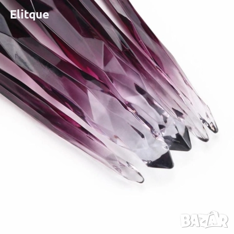 Сет от 5 броя четки за грим с диамантени дръжки HZS52, снимка 7 - Други - 52830518