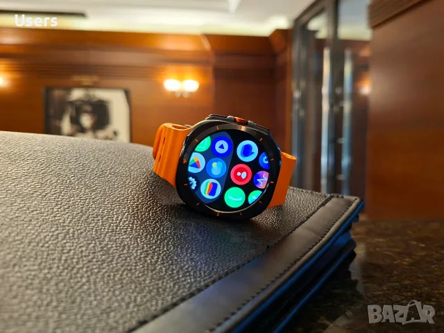 Samsung Galaxy Watch Ultra (2025), 47mm, LTE, Titanium Gray + Orange Band Безжични КАТО НОВ УНИКАЛЕ, снимка 9 - Смарт часовници - 56153332