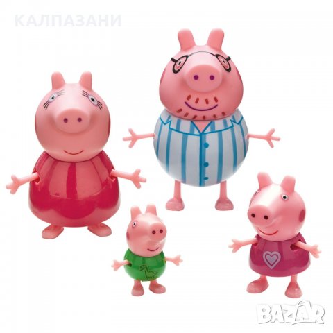 PEPPA PIG Лека нощ Семейството на Пепа 4 фигурки 7123, снимка 1 - Фигурки - 35971411