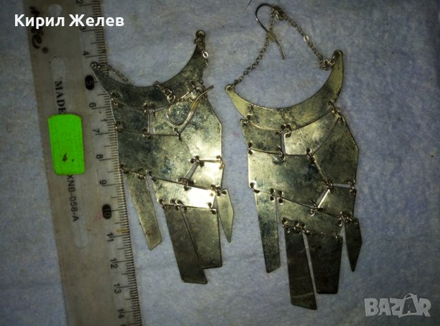 ШАРМАНТНИ СРЕБРИСТИ ДИЗАЙНЕРСКИ АРТ ОБЕЦИ от БЛАГОРОДНА НЕРЪЖДАЕМА СТОМАНА 22842, снимка 7 - Обеци - 42116431