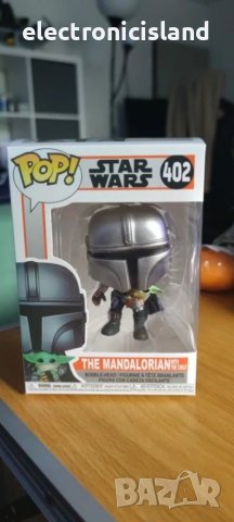 Нова POP! Star Wars Mandalorian with the child Grogu, ръчно изработена екшън фигурка, снимка 3 - Фигурки - 44313795
