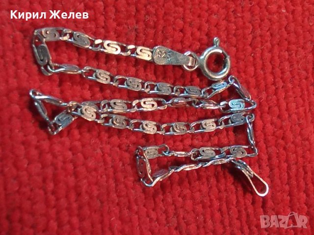 ФИНА СРЕБЪРНА ГРИВНА СРЕБРО 925 РЕТРО ПЛЕТКА МЕЧА СТЪПКА РЪЧНА АРТ ИЗРАБОТКА 43825