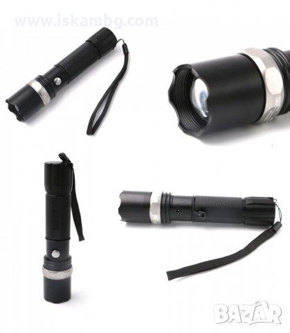 МОЩЕН ПОЛИЦЕЙСКИ АКУМУЛАТОРЕН ПРОЖЕКТОР С CREE LED ДИОД С ПОДАРЪК ЗАРЯДНО ЗА АВТОМОБИЛ - код 530, снимка 5 - Прожектори - 34080022