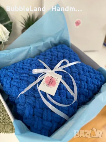 Ръчно плетено бебешко одеяло