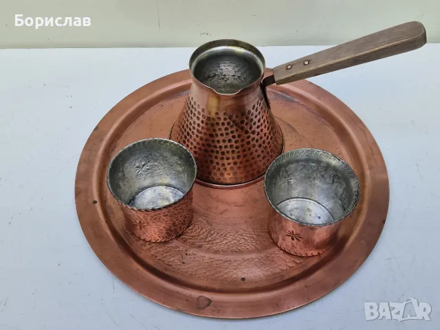 Меден комплект за кафе, снимка 6 - Антикварни и старинни предмети - 50086922