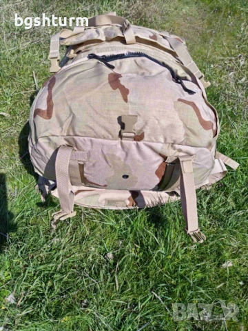 Заглавие: Оригинална Военна Раница САЩ - MOLLE II Large Rucksack (3-Color Desert), снимка 14 - Раници - 53839495