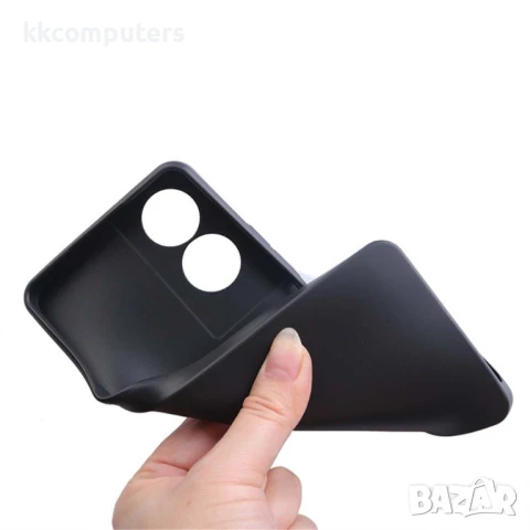 TCL 40 Nxtpaper 4G Калъф TPU Черен Матов Гръб с Прецизни Отвори за Камера и Скрийн Протектор, снимка 3 - Калъфи, кейсове - 51091647