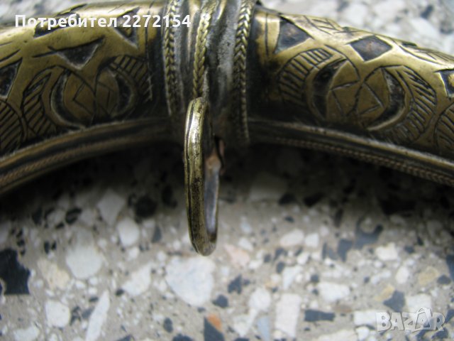 Османска бронзова барутница за дълъг бой, снимка 4 - Антикварни и старинни предмети - 34454653