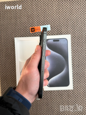 100% Батерия❗iPhone 15 Pro MAX лизинг от 29€ на мес black Titanium❗️256GB❗️, снимка 5 - Apple iPhone - 53165583
