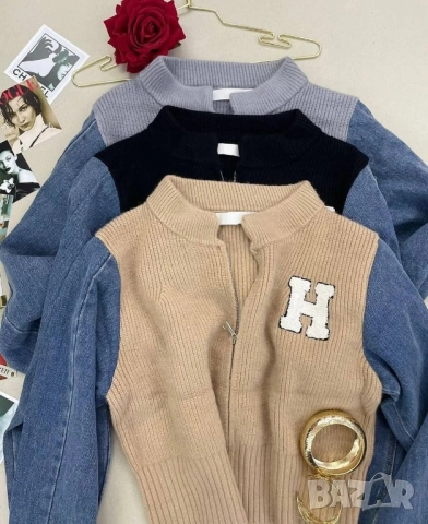 италиански плетени пуловер