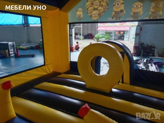 Надуваем атракцион под наем : Миньони с баскетболен кош, снимка 4 - Други игри - 51526765