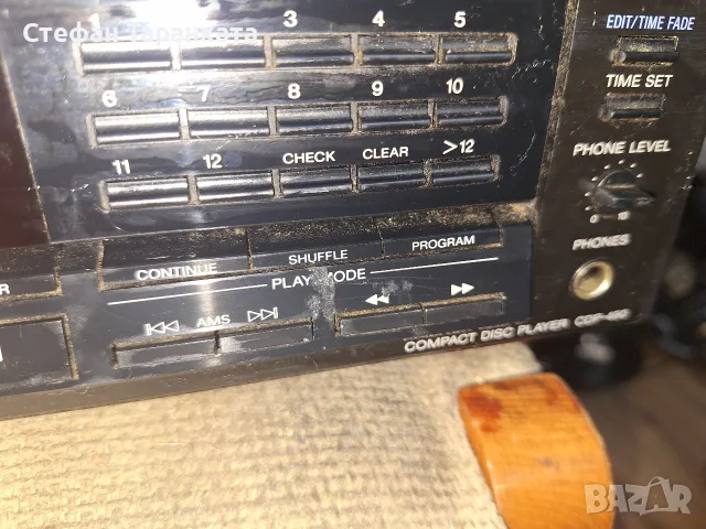 CD pleyar SONY CDP 490, снимка 3 - Плейъри, домашно кино, прожектори - 56059348