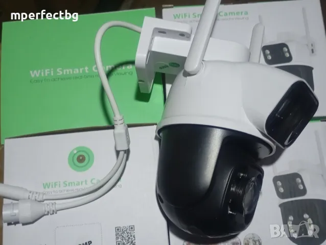 Двойна камера 8 МР PTZ ICSEE WIFI Камера с два обектива Human Detect , снимка 7 - IP камери - 50411959