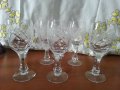 Кристални чаши за вино , снимка 1 - Антикварни и старинни предмети - 42136712