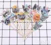 Коте Котка Happy Birthday картонен топер 12 бр топери украса декор парти рожден ден торта мъфини, снимка 5