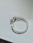Сребърен пръстен с мойсанит (Диамант) 0.5 карата, снимка 7