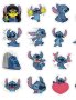 60 бр Лило и Стич lilo stitch самозалепващи лепенки стикери за украса декор картонена торта парти, снимка 5
