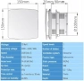 Вентилатор за баня 100mm с влагосензор и таймер, снимка 2