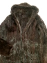 естествена НОРКА плетено яке с качулка - М, снимка 8