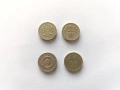 Лот 4 бр монети 1 паунд 1983, 1984, 1985, 1991, снимка 1