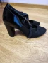 Черни елегантни дамски обувки на ток , снимка 5