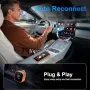 Нов CarPlay Wireless адаптер за iPhone 1080P USB-C USB-A бърза връзка кола телеон Айфон, снимка 5