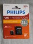 Карта памет Philips 32GB, microSDHC, class 10 с адаптер., снимка 1 - Карти памет - 41468606