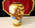 Satsuma Kinkozan Tsukuru,ваза японски порцелан. , снимка 3