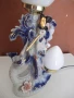 Лампа "Девойка свири на флейта" порцеланова, снимка 5