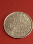 Две монети 200 марки 1923г. Германия Ваймарска република за КОЛЕКЦИОНЕРИ 32054, снимка 2