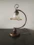 Красива  лампа с абажур от стъкло.
 , снимка 1 - Настолни лампи - 44681793