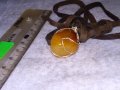 КРАСИВ ВИНТИДЖ - АРТ МЕДАЛЬОН НАТУРАЛЕН КАМЪК КАРНЕОЛ с ШНУРЧЕ от ВЕЛУР 21231, снимка 13